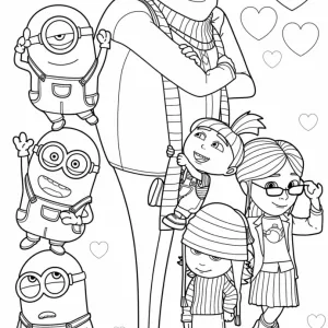 Desenho dos Minions para colorir 18
