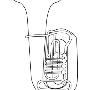 Desenho de música para colorir 1