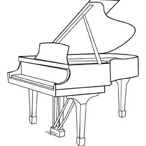 Desenho de música para colorir 9