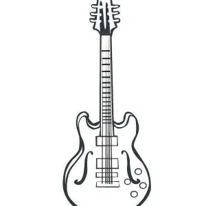 Desenho de música para colorir 12