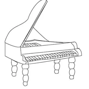 Desenho de música para colorir 15