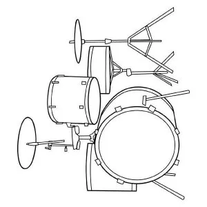 Desenho de música para colorir 16