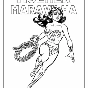 Mulher-Maravilha para pintar