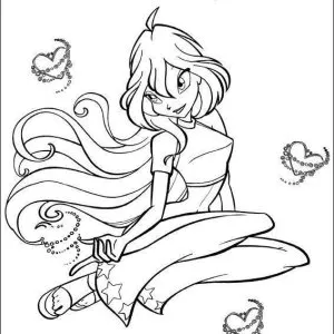 Desenho das Winx para colorir 1