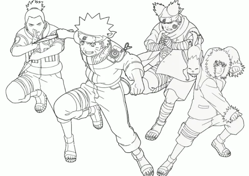 Desenho de anime para colorir 74