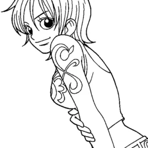 Desenho de anime para colorir 87