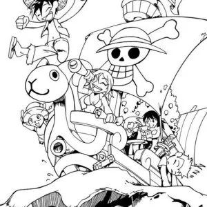 Desenho de anime para colorir 88