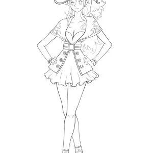 Desenho de anime para colorir 92