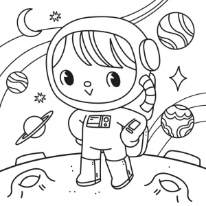 Desenho de menino para colorir 2