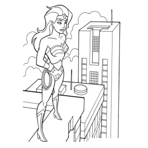 Desenho da Liga da Justiça para colorir 1