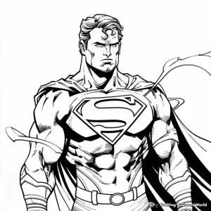 Desenho da Liga da Justiça para colorir 2