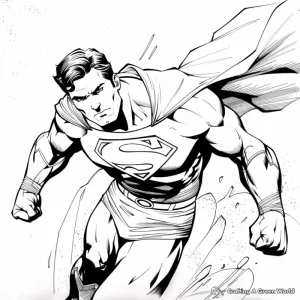 Desenho da Liga da Justiça para colorir 10
