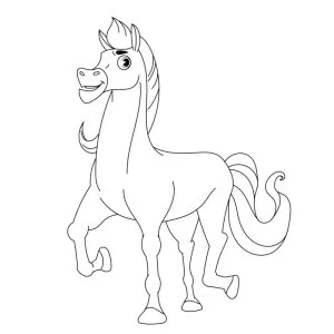 Desenho de cavalo para colorir 43