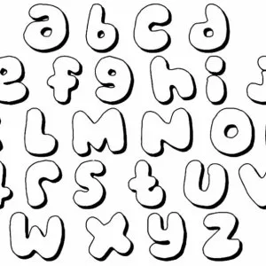 Letras do alfabeto para colorir 13
