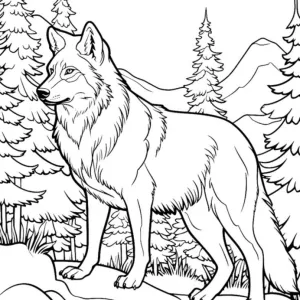 Lobo para pintar