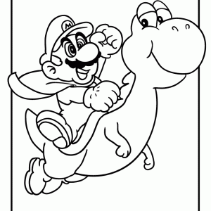Desenho do Mario Bros para colorir 1