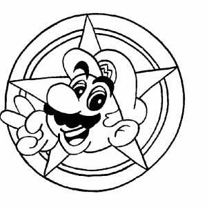 Desenho do Mario Bros para colorir 2