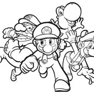 Desenho do Mario Bros para colorir 3