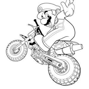 Desenho do Mario Bros para colorir 4