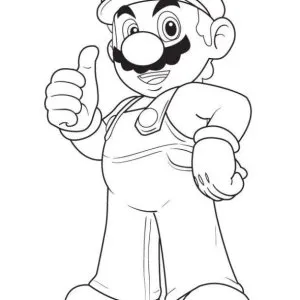 Desenho do Mario Bros para colorir 5