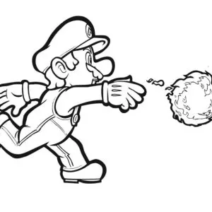 Desenho do Mario Bros para colorir 6