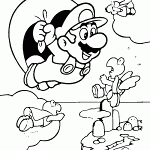 Desenho do Mario Bros para colorir 7