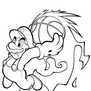 Desenho do Mario Bros para colorir 8