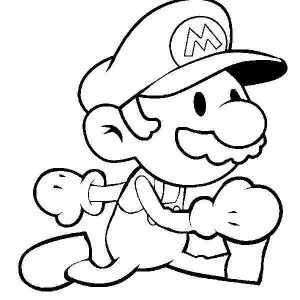 Desenho do Mario Bros para colorir 15