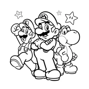 Desenho do Mario Bros para colorir 17