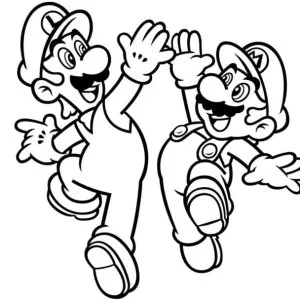 Desenho do Mario Bros para colorir 19