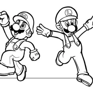 Desenho do Mario Bros para colorir 22