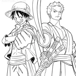 Desenho de anime para colorir 95
