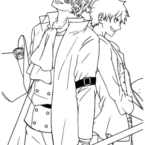 Desenho de anime para colorir 97