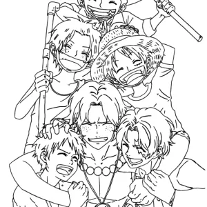 Desenho de anime para colorir 101