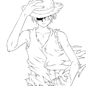 Desenho de anime para colorir 104