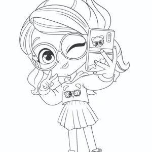 Desenho da Luluca para colorir 12