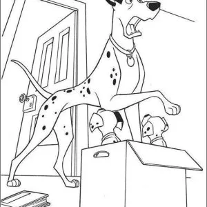 Desenho dos 101 Dálmatas para colorir 19
