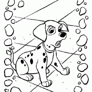 Desenho dos 101 Dálmatas para colorir 22