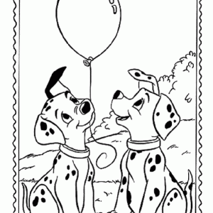 Desenho dos 101 Dálmatas para colorir 25