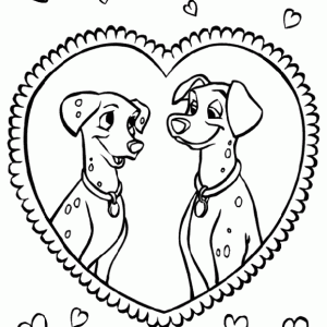 Desenho dos 101 Dálmatas para colorir 27
