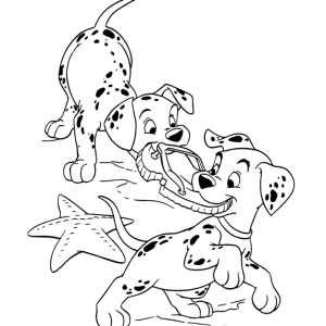 Desenho dos 101 Dálmatas para colorir 31