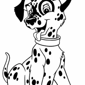 Desenho dos 101 Dálmatas para colorir 32