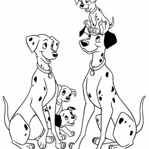 Desenho dos 101 Dálmatas para colorir 33