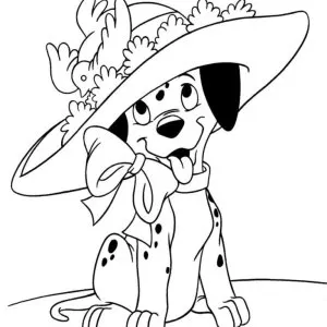 Desenho dos 101 Dálmatas para colorir 35