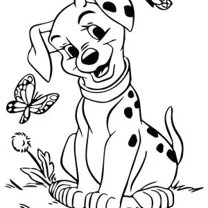 Desenho dos 101 Dálmatas para colorir 36