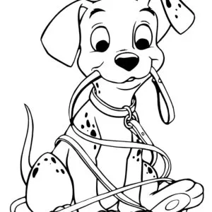 Desenho dos 101 Dálmatas para colorir 37