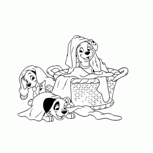 Desenho dos 101 Dálmatas para colorir 38