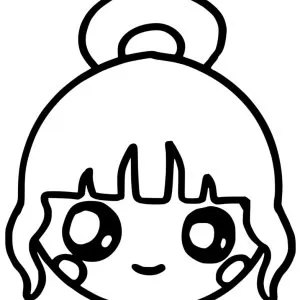 Desenho kawaii para colorir 1