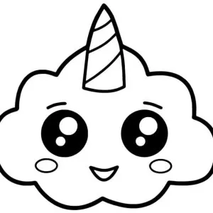 Desenho kawaii para colorir 2