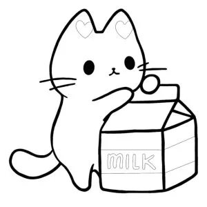 Desenho kawaii para colorir 3